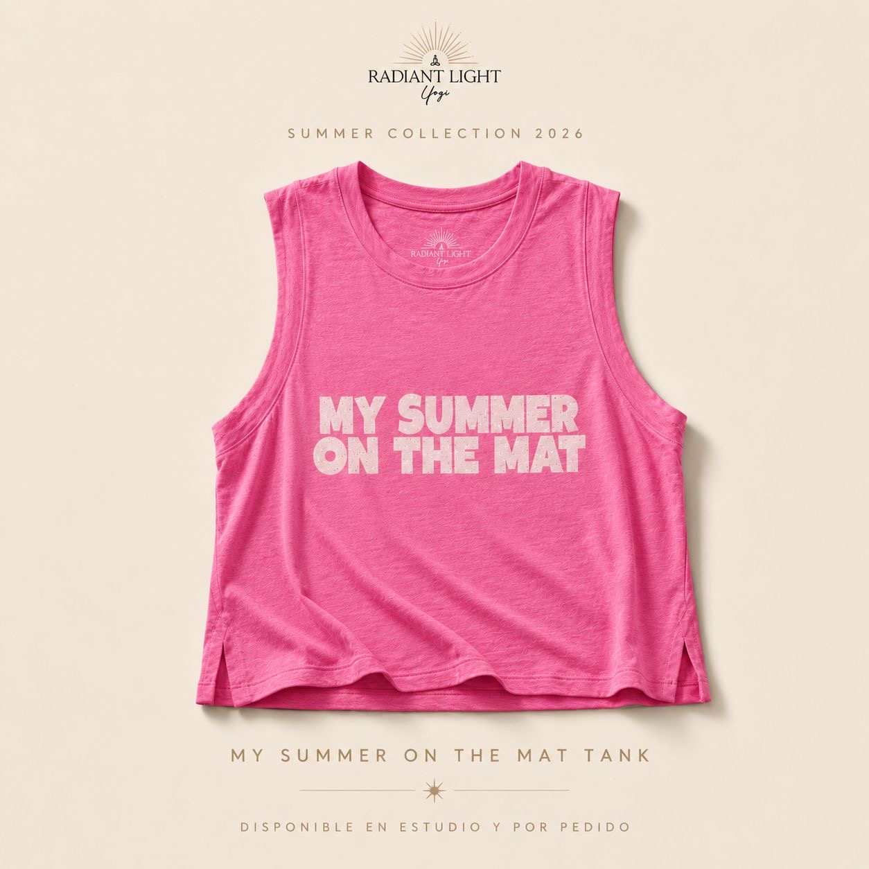 Top My Summer on the Mat disponible en Radiant Light Yogi Studio